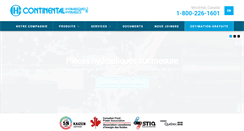 Desktop Screenshot of hydrauliquescontinental.ca